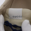 GUCCI Doraemon Sneakers Leather White Blue 655025 Auth ar14148-19