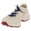 GUCCI Doraemon Sneakers Leather White Blue 655025 Auth ar14148-2