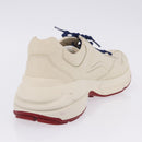 GUCCI Doraemon Sneakers Leather White Blue 655025 Auth ar14148-27