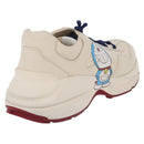 GUCCI Doraemon Sneakers Leather White Blue 655025 Auth ar14148-3