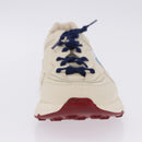 GUCCI Doraemon Sneakers Leather White Blue 655025 Auth ar14148-37
