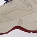 GUCCI Doraemon Sneakers Leather White Blue 655025 Auth ar14148-7