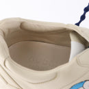 GUCCI Doraemon Sneakers Leather White Blue 655025 Auth ar14148M-18