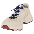 GUCCI Doraemon Sneakers Leather White Blue 655025 Auth ar14148M-2