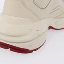 GUCCI Doraemon Sneakers Leather White Blue 655025 Auth ar14148M-24