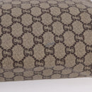 GUCCI GG Plus Supreme Web Sherry Line Tote Bag PVC Beige Gold Auth ar14150-10