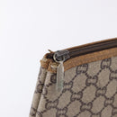 GUCCI GG Plus Supreme Web Sherry Line Tote Bag PVC Beige Gold Auth ar14150-16
