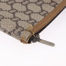 GUCCI GG Plus Supreme Web Sherry Line Tote Bag PVC Beige Gold Auth ar14150-22