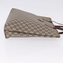 GUCCI GG Plus Supreme Web Sherry Line Tote Bag PVC Beige Gold Auth ar14150-4