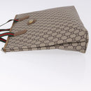 GUCCI GG Plus Supreme Web Sherry Line Tote Bag PVC Beige Gold Auth ar14150-5