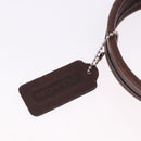 Coach Hand Bag Leather Brown Gold Auth ar14152A-17