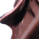 Coach Hand Bag Leather Brown Gold Auth ar14152A-18