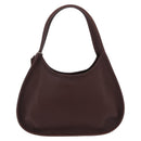 Coach Hand Bag Leather Brown Gold Auth ar14152A-2