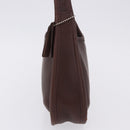 Coach Hand Bag Leather Brown Gold Auth ar14152A-3
