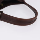 Coach Hand Bag Leather Brown Gold Auth ar14152A-7