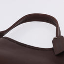 Coach Hand Bag Leather Brown Gold Auth ar14152A-8