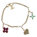 LOUIS VUITTON Brassless Sweet Monogram metal Gold Tone M65591 LV Auth ar14153M-1