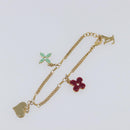 LOUIS VUITTON Brassless Sweet Monogram metal Gold Tone M65591 LV Auth ar14153M-10