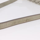 Miu Miu Matelasse Hand Bag Leather 2way Gray Gold Tone Auth ar14167V-8