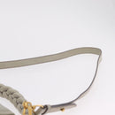 Miu Miu Matelasse Hand Bag Leather 2way Gray Gold Tone Auth ar14167V-16