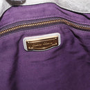 Miu Miu Matelasse Hand Bag Leather 2way Gray Gold Tone Auth ar14167V-27