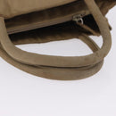 PRADA Hand Bag Nylon Beige Auth ar14168-9