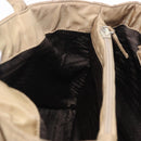 PRADA Hand Bag Nylon Beige Auth ar14168-27