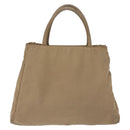 PRADA Hand Bag Nylon Beige Auth ar14168-3