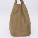 PRADA Hand Bag Nylon Beige Auth ar14168-5