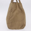 PRADA Hand Bag Nylon Beige Auth ar14168-7