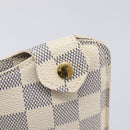LOUIS VUITTON Damier Azur Etui lunet MM Glasses Case N60025 LV Auth ar14172V-12