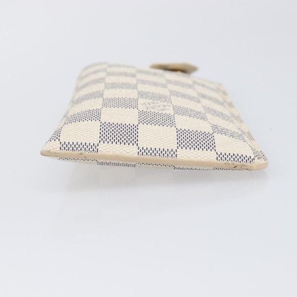 LOUIS VUITTON Damier Azur Etui lunet MM Glasses Case N60025 LV Auth ar14172V