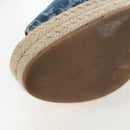 LOUIS VUITTON Monogram Denim Espadrille Sandals Blue LV Auth ar14173V-10