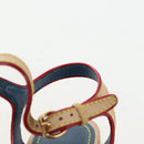 LOUIS VUITTON Monogram Denim Espadrille Sandals Blue LV Auth ar14173V-15