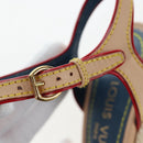 LOUIS VUITTON Monogram Denim Espadrille Sandals Blue LV Auth ar14173V-16