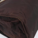 PRADA Hand Bag Nylon Brown Gold Tone Auth ar14174-15