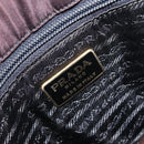 PRADA Hand Bag Nylon Brown Gold Tone Auth ar14174-19