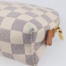 LOUIS VUITTON Damier Azur Pochette Cosmetic PM Pouch N60024 LV Auth ar14175A-15