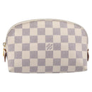 LOUIS VUITTON Damier Azur Pochette Cosmetic PM Pouch N60024 LV Auth ar14175A-13