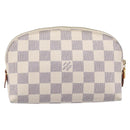 LOUIS VUITTON Damier Azur Pochette Cosmetic PM Pouch N60024 LV Auth ar14175A-2