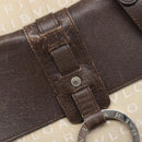 BVLGARI Tote Bag Canvas Beige Silver Auth ar14179-20