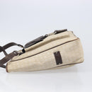 BVLGARI Tote Bag Canvas Beige Silver Auth ar14179-5