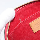 LOUIS VUITTON Monogram Vernis Pochette Cosmetic PM Pouch Red M90172 Auth ar14182-10