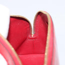 LOUIS VUITTON Monogram Vernis Pochette Cosmetic PM Pouch Red M90172 Auth ar14182-20