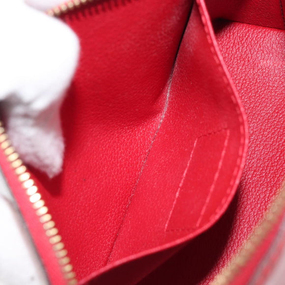 LOUIS VUITTON Monogram Vernis Pochette Cosmetic PM Pouch Red M90172 Auth ar14182