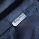 Christian Dior Trotter Canvas Saddle Pouch Navy Gold Tone Auth ar14184-16