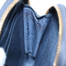 Christian Dior Oblique Jacquard Phone Shoulder Pouch Navy Gold Auth ar14186V-24