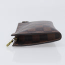 LOUIS VUITTON Damier Ebene Marais Pouch LV Auth ar14188-4