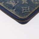 LOUIS VUITTON Monogram Denim Mini Zippy Wallet Blue M95342 LV Auth ar14193A-16