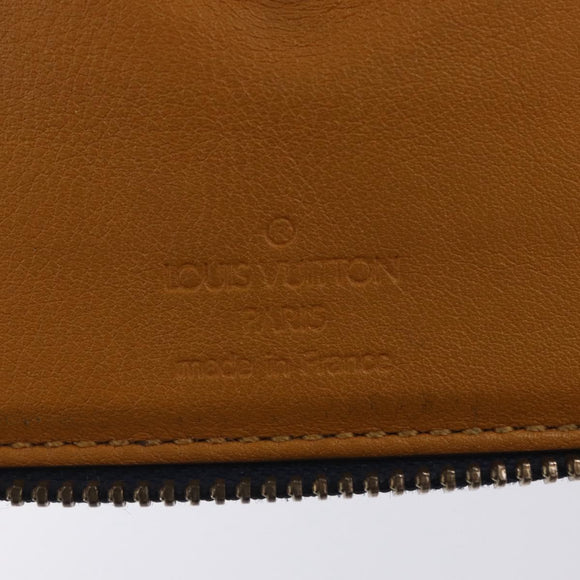 LOUIS VUITTON Monogram Denim Mini Zippy Wallet Blue M95342 LV Auth ar14193A